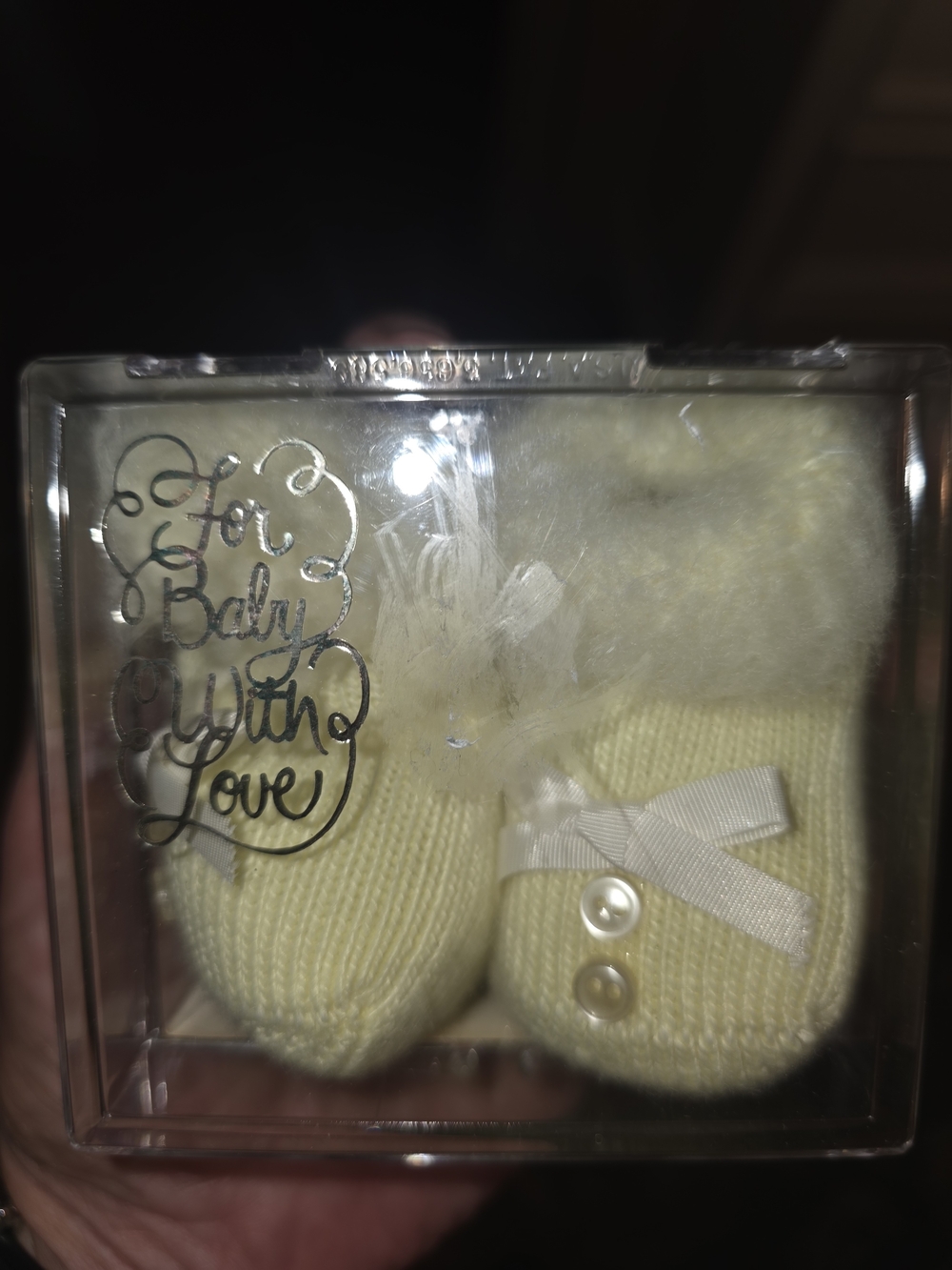 Vintage Booties For Babies Soft Knit Baby Booties with Faux Fur Trim - Cream